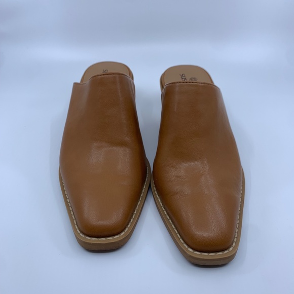 Susina Justina square toe slip on heels - Picture 2 of 9